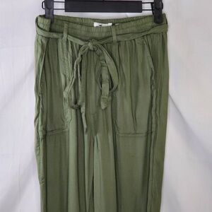 Hollister & Co. Army Green Ultra High Rise Tie Belted Pants - Size XS